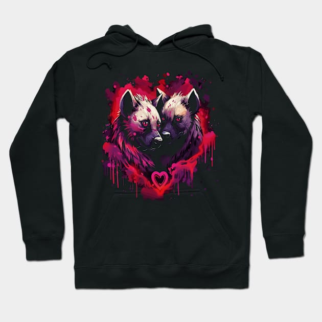 Hyena Couple Valentine Hoodie by JH Mart